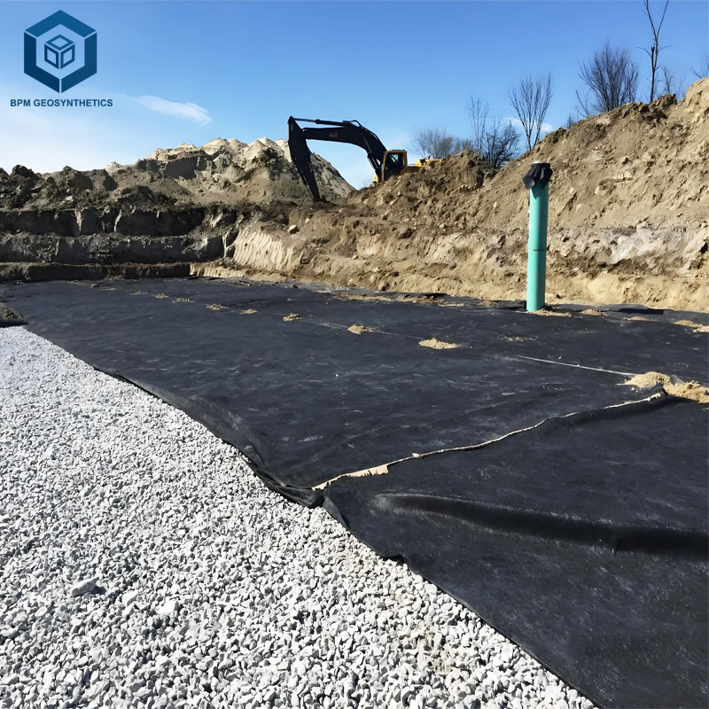 Geotêxtil BPM Geosynthetics para instalação sob saibro