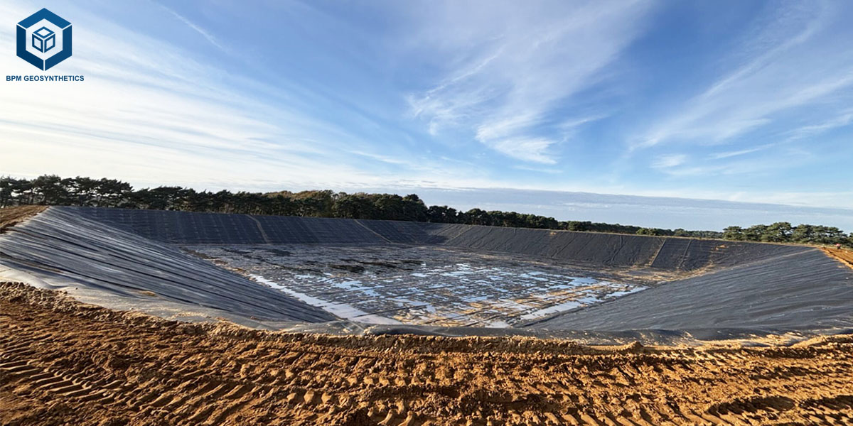 Lagoon Pond Liner for Farm Waste Management